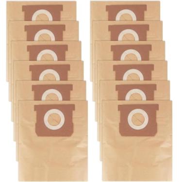 Imagem de Sacos de vácuo 25-1238 para aspirador de pó Stanley de 4 galões - pacote com 12 sacos de pó para Stanley Vacuum peça de substituição PCX18301-4B PCX18301-4C SL18301-3B SL18301-4B