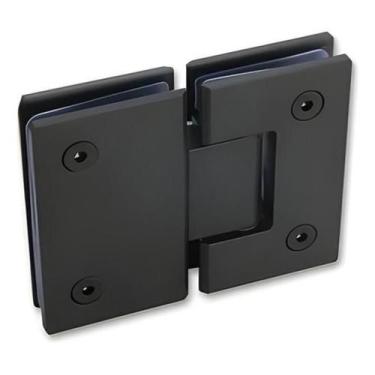 Imagem de Dobradiça 1010 Preta Inox 180 Porta Box Vidro Gv48 Escovado - AGS