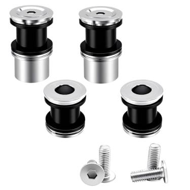 Imagem de Kits de hardware de ancoragem de 4 pontos para motocicleta Rack de bagagem de liberação rápida para Harley Touring Sissy Bar Street Glide Road Glide Road King Electra Glide 2009-2025 2024 (cromado)