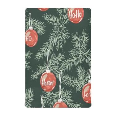 Imagem de ATTX Lençol de berço com elástico – Lençóis de bebê com galhos de árvore de Natal, capa de colchão respirável de microfibra macia para berço padrão e colchão infantil, 71 x 132 x 23 cm (192)