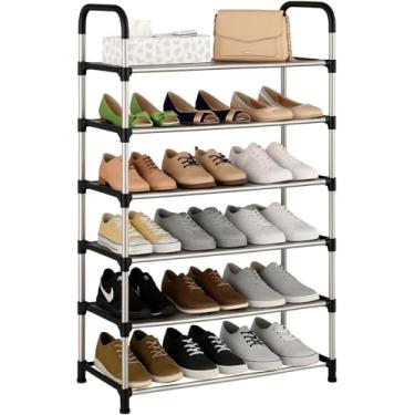 Imagem de Sapateira Organizadora 5 Andares, Prateleira Multiuso, Sapateira Hall de Entrada, para Sapatos, Livros e Brinquedos, Preto