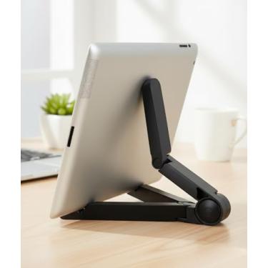 Imagem de 1 suporte de tablet para suporte portátil ajustável de mesa, compatível com tablets de 10 a 25 cm