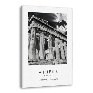 Imagem de Pôster de cidade preto e branco - impressão de viagem Roma Las Vegas Veneza Paris Sydney Amsterdam Amalfi Sanfrancisco Pintura em tela impressões de paisagem da cidade do mundo imagens de parede