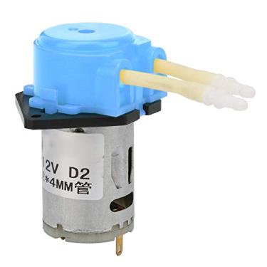 Imagem de Bomba peristáltica líquida azul dc12v, tubo de silicone de alta taxa de fluxo para laboratório de aquário analítico 2x4mm