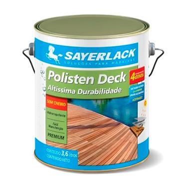 Imagem de Polisten Deck Stain Impregnante Base Água Castanho 3,6l Sayerlack
