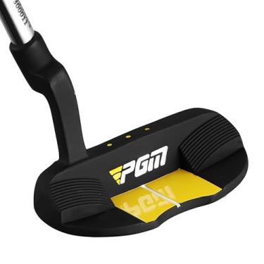 Imagem de PGM Junior Youth Putter Golf Club Destro, Putter de aço inoxidável com controle aprimorado para idades de 10 a 15 anos, preto e amarelo JRTUG017