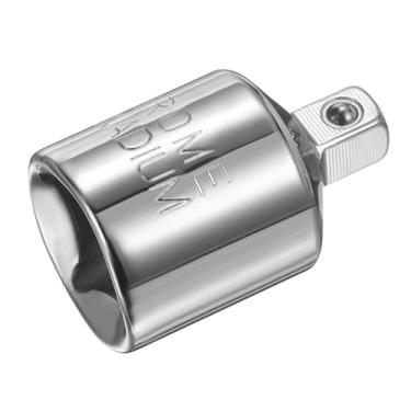 Imagem de HARFINGTON Adaptador de soquete de impacto 1/5.1 cm fêmea para 1/10.2 cm macho redutor de unidade quadrada conversor SAE padrão chave de impacto chave catraca disjuntor barra conversão, prata