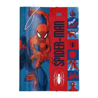 Imagem de Pasta Aba Elástico Homem Aranha Dac Modelo 2