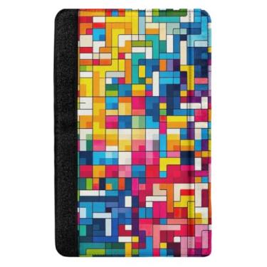 Imagem de TSENQUE Capa de cinto de segurança quadrada colorida capa de cinto de segurança automática capa de cinto de segurança macia para almofada de ombro protetor de almofada de pescoço