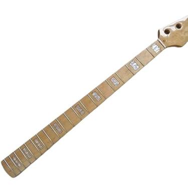 Imagem de Maple Electric Bass Guitar Neck 20 Frets Maple Fingerboard Gloss Headstock Truss Rod Adjust DIY