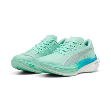 Imagem de PUMA Tênis de corrida feminino Deviate Nitro 3 Fade - Laranja, Mint Melt/Speed Blue, 39