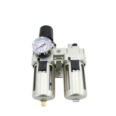 Imagem de Filtro Separador de Óleo e Água AC4010-04 Compressor de ar Válvula Reguladora de Pressão de Ar Dupla Drenagem Automática (AC4010-06 Manual)