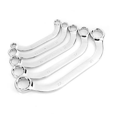 Imagem de KIMISS Conjunto de Chave de Extremidade Dupla de 5 Unidades, Chave Inglesa Multifuncional de Combinação C Dodecágono de Aço 45#, 8-22 Mm, Ideal para Reparo e Manutenção de Automóveis