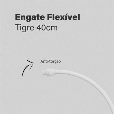 Imagem de Engate Flexível Tigre PVC Branco 1/2" 40Cm Tigre Água Fria Pias Lavató