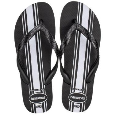 Imagem de Chinelo masculino color essential havaianas 4148587, Preto, Cinza, 39/