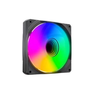 Imagem de Cooler Fan para Gabinete C3Tech Gaming F9-L320BK RGB, Preto, 12 cm, ARGB 6 Pinos