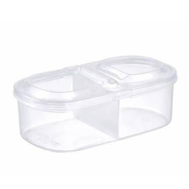 Imagem de Recipientes de armazenamento de alimentos de 600 ml para freezer e geladeira, organizador de cozinha para preparação de refeições, frutas, legumes