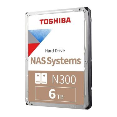Imagem de HD Toshiba N300, 6TB, 7200 RPM, NAS, 3.5', SATA - HDWG760XZSTA-Unissex