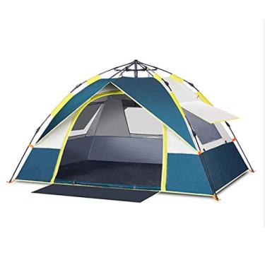 Imagem de Tenda leve para mochila para 2 a 3 pessoas, à prova de vento, para acampamento, tenda familiar, camada dupla, barraca de praia com pop-up automático para acampamento ao ar livre, família, praia, caça