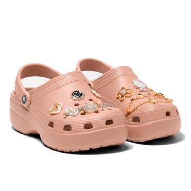 Imagem de Chinelo Babuche Sandália Clog Feminino em EVA Antiderrapante com Acessórios Anatômico e Confortável para Uso Diário (Nude, 38, BR, Adulto, Faixa Numérico, 35, 36)