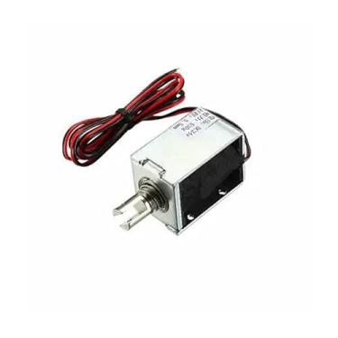 Imagem de 1 unidade DC 24V 530g 5,5 mm solenoide eletromagnético tipo push pull para fecho de porta