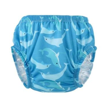 Imagem de Fralda De Natação Para Bebês Meninos E Meninas Respirável Com Estampa 