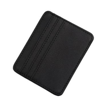 Imagem de Carteira Slim Minimalista Com Bloqueio RFID Para Cartões De Crédito, P