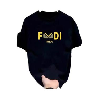 Imagem de Camisetas Unissex De Algodão De Verão Com Gola Redonda, Manga Curta, T