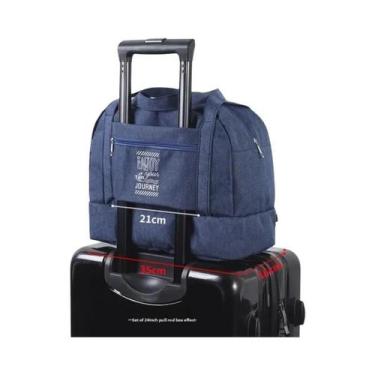 Imagem de Bolsa De Viagem Unissex Impermeável De Camada Dupla Para Academia, Nat