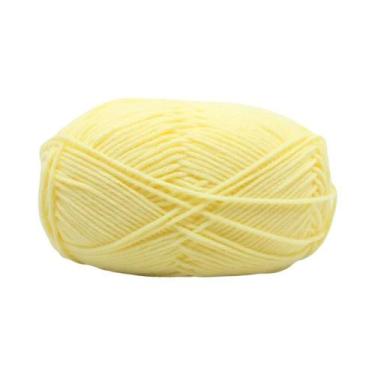 Imagem de Fio De Lã Macia De Algodão 50g Para Crochê E Tricô, Anti-Pilling, Para