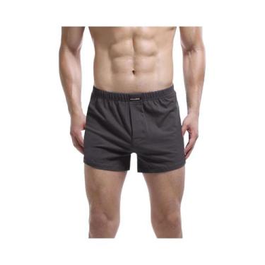 Imagem de Cuecas Boxer Masculinas De Algodão Soltas Para O Verão, Shorts Confort
