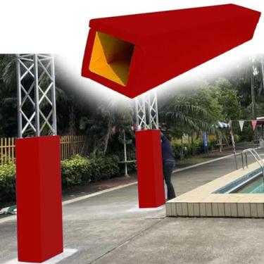 Imagem de Acolchoamento anticolisão resistente para bastões de basquete quadrados, almofadas de pós-proteção duráveis para academia, esportes comunitários e áreas de jogo seguras