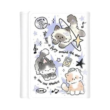 Imagem de Carteira De Couro PU Fofa Com 3 Dobras Para Meninas E Estudantes, Esti