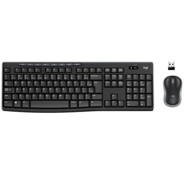 Imagem de Kit Teclado E Mouse Sem Fio Logitech Mk270