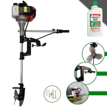 Imagem de Motor De Popa Profissional Import Way 7.500rpm + Óleo Stihl