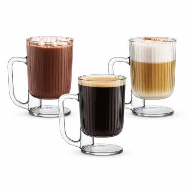 Imagem de Jogo 3 Canecas Com Pé 220ml Savor City Glass Transparente