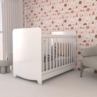 Imagem de Berço Americano 3 em 1 Sueño 100% Mdf Branco Brilho - Panorama Móveis