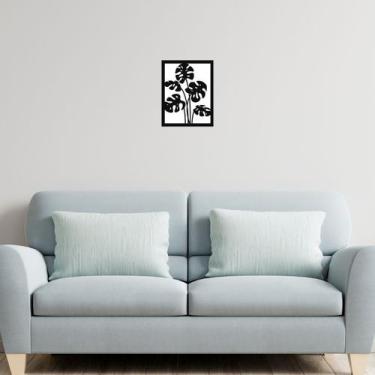 Imagem de Quadro alto relevo para sala e quarto 28x22 costela de adao - Decorase