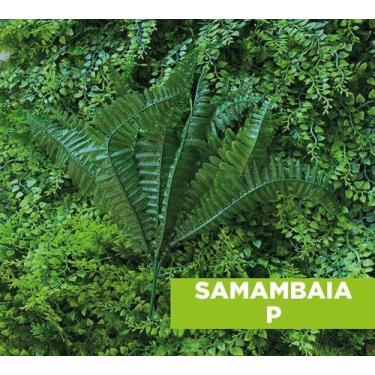 Imagem de Kit 2 Folhagens Plástico Artificial Jardim Vertical Samambaia - CASA3D