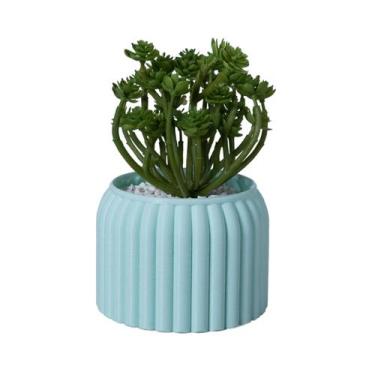 Imagem de Cachepot Rajado P - Adornos - Galanta, Verde Menta