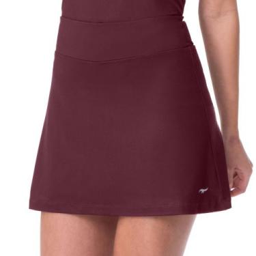 Imagem de Short Saia Fitness Bordeaux com Bolso Interno - Zee Rucci, G
