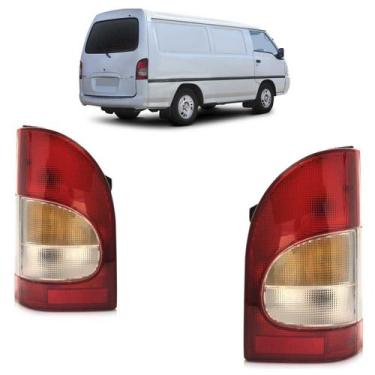 Imagem de Lanterna Traseira H100 1993 A 1996 Bicolor - Hyundai, Direito, Rubi, C