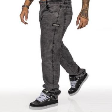 Imagem de Calça Overking Jeans Reta Preto Estonado-Masculino