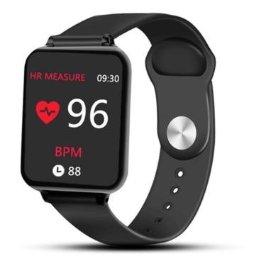 Imagem de Relógio Inteligente B57 Smartwatch Monitor Cardíaco Preto