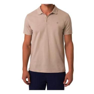 Imagem de Camisa Polo Masculina Dudalina Regular Fit Bege - 77431001-Masculino