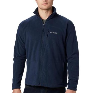 Imagem de Jaqueta Blusa P Fleece Columbia Azul Masculina Gola Alta, M, Azul