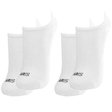 Imagem de Kit 2X Meia Invisível AR15 Sport Poliamida Algodão Premium - Branco