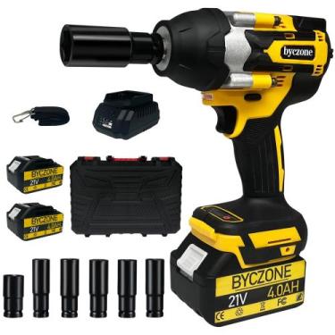 Imagem de Chave de impacto sem fio byczone 1000N.m (740 pés-lbs) 21V