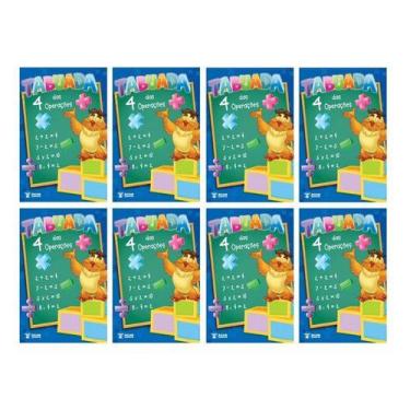 Imagem de Kit livro tabuada das 4 operações - pacote econômico 8 vol. - RIDEEL