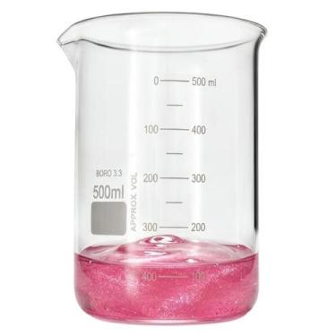 Imagem de Becker Vidro 500ml Boro Forma Baixa Griffin Bequer Graduado - Qualivid